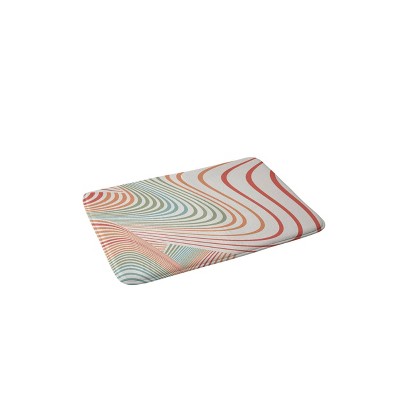 Deny Designs Futury Memory Foam Bath Rug : Microfiber, Machine Washable, Non-Slip Backing