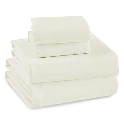 Cream 300TC Sateen Cal King 4pc Sheet Set