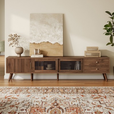 LOVSON 76“ Modern Minimalist TV Stand, Media Console for 85” TV Entertainment Center for Living Room and Bedroom