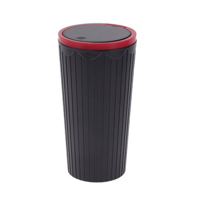 Unique Bargains Car Trash Can Portable Plastic Auto Car Cup Holder Trash Bin 1 Pc