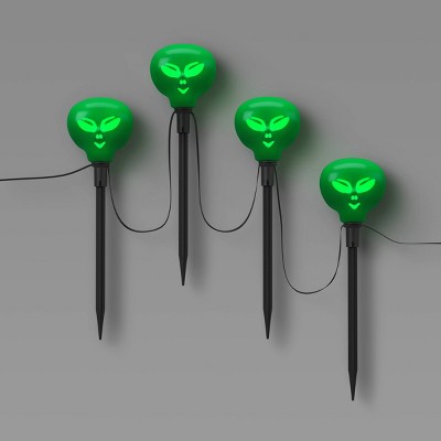 4ct Animated Talking Aliens Novelty Stake Lights with Warm White LEDs - Hyde and EEK! Boutique™