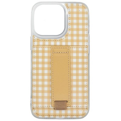 Walli Cases Picnic Plaid Phone Case with Wallet and Finger Strap