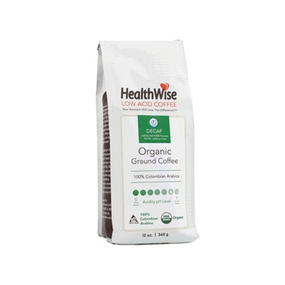 HealthWise Decaf Low Acid Organic Ground Coffee