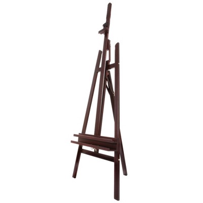 SoHo Urban Artist Wooden A-Frame Lyre Easel Mahogany