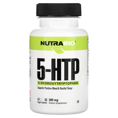 NutraBio 5-HTP, 200 mg, 90 Veggie Capsules