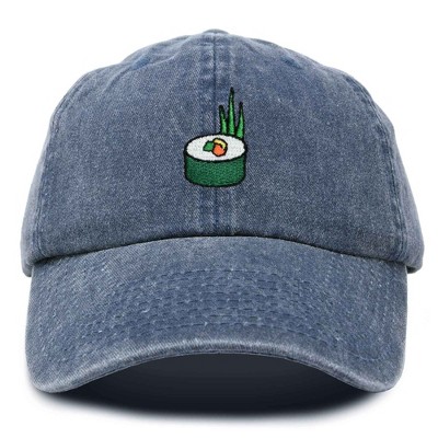 Dalix Sushi Roll Embroidered Maki Cotton Dad Hat Baseball Cap Adjustable Womens
