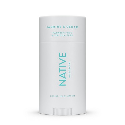 Native Solid Deodorant for Women & Men - Jasmine & Cedar - Aluminum-Free 2.65oz
