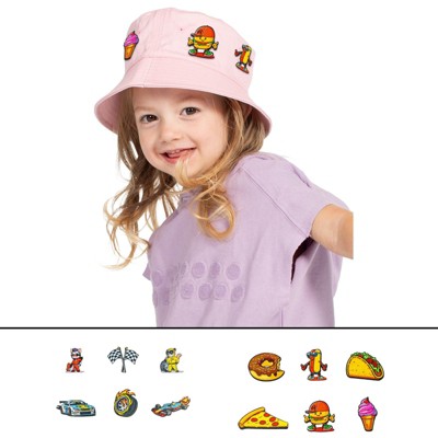 Rabble Gender Neutral Kids' Bucket Hat with Speedy Snack Attack Dabblz Bundle