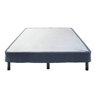 Hollywood Bed Frame Emerge Foldable Mattress Foundation with Attachable Legs Split Black