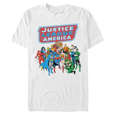 Men's Justice League Classic Comic Group Shot T-Shirt