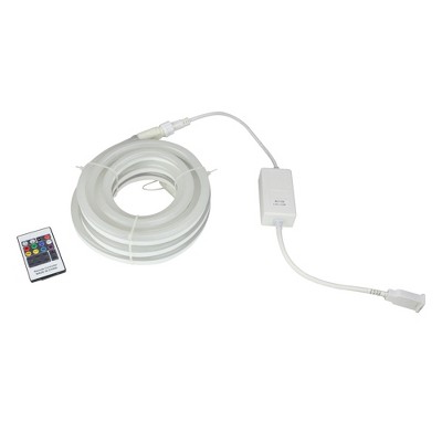 Northlight LED Commercial Grade Christmas Rope Lights with Control Pad - Multicolor - 18' Clear Wire