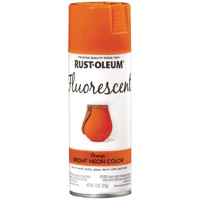Rust-Oleum 11oz Fluorescent Spray Paint Flat Orange