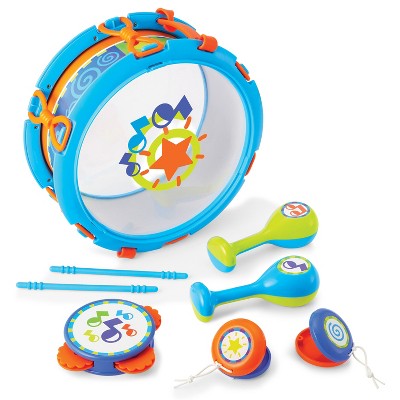 Kidoozie My First Drum Set, Set of 6 Instrument Toys for Children ages 2 years and older