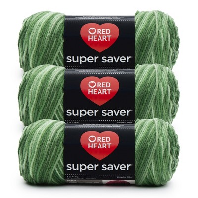 Red Heart Super Saver Yarn 24 Pack-Green Tones