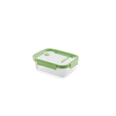 Lekue 100% Airtight Rectangular Glass Food Storage Container, 51 oz