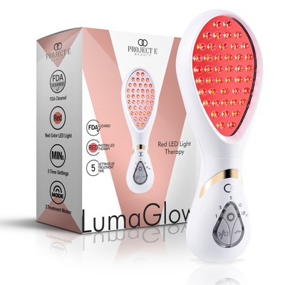 Project E Beauty LumaGlow Red Light Therapy For Face | FDA Cleared Red Light Therapy Wand | Skin Rejuvenation | Collagen Boosting Anti-Aging Facial
