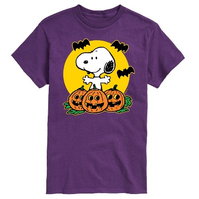 Men's - Peanuts - Snoopy Pumpkin Patch Short Sleeve Graphic T-Shirt