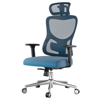 Okak Ergonomic Office Chair, Mesh Desk Chair with Headrest, Adjustable Lumbar Support and Armrests, High Back Gaming Chair for Office, Home