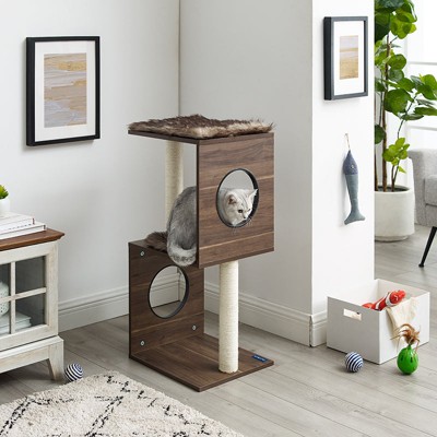 Sam's Pets Sheree 34" Cat Tree In Dark Brown