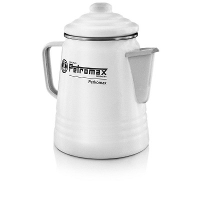 Petromax Tea and Coffee Percolator, For Indoor/Outdoors Home Kitchen or Campfire, Enameled Steel Coffeepot or Tea Pot, 5-6 Cup Capacity