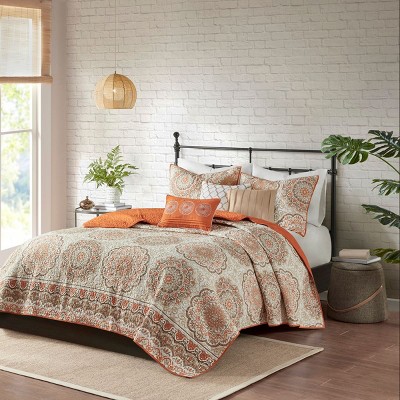 NicBex 6-Piece Bedding Comforter Sets, Bedding Set with Embroidery and Pleating Details Reversible Quilt Set with Throw Pillows, Machine Washable