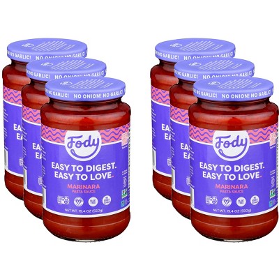 Fody Pasta Sauce Marinara - Case of 6 - 19.4 oz