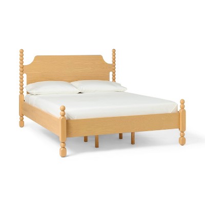 Modern Turned Wood Bed Brown - Threshold™ designed with Studio McGee
