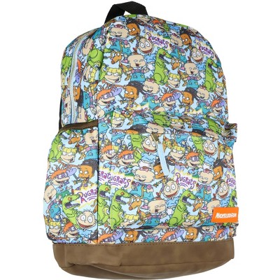 Intimo Rugrats Chuckie Tommy Travel School Dual Compartment Backpack For Daily Use Blue