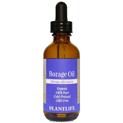 Plantlife Borage Seed Carrier Oil - Cold Pressed, Non-GMO, and Gluten Free Carrier Oils - for Skin, Hair, and Personal Care