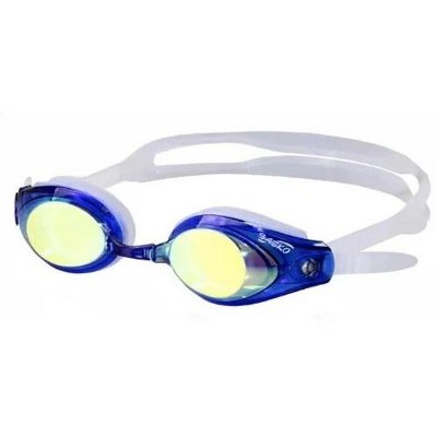 Sunlite Sports S42UV Adult Swim Goggles – Mirror Lens, Anti-Fog, UV Protection, FINA Approved, Low Profile, Quick-Adjust Strap