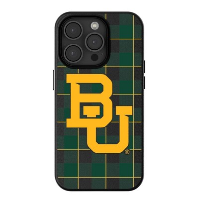 Keyscaper NCAA Big 12 Universities Plaid MagSafe Compatible Cell Phone Case for Apple iPhone
