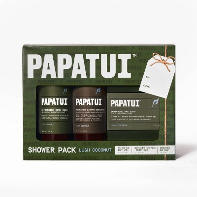 Papatui Men's Shower Pack Lush Coconut - 3ct