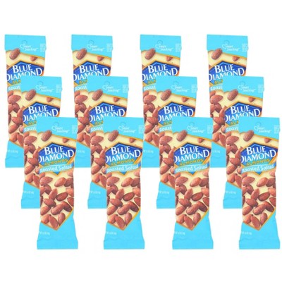 Blue Diamond Roasted Salted Almonds - Case of 12/1.5 oz