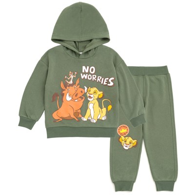 Disney Lion King Fleece Pullover Hoodie and Pants Outfit Set Toddler