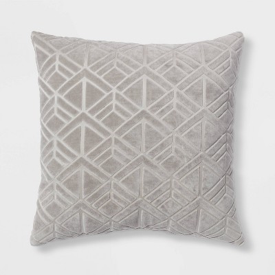 Euro Carved Velvet Jacquard Decorative Throw Pillow - Threshold™