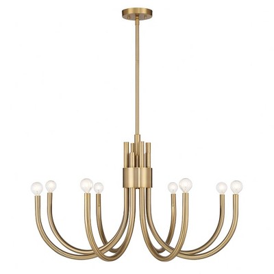 Savoy House Sorrento 8 - Light Chandelier in  Noble Brass