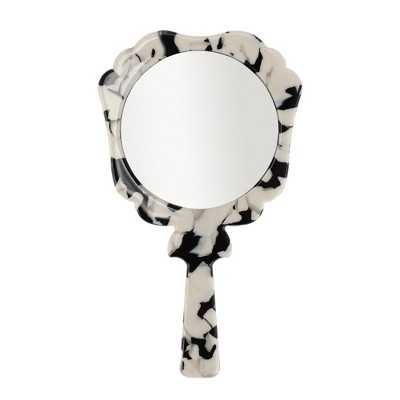 Unique Bargains Durable Handheld Makeup Mirror 1 Pc