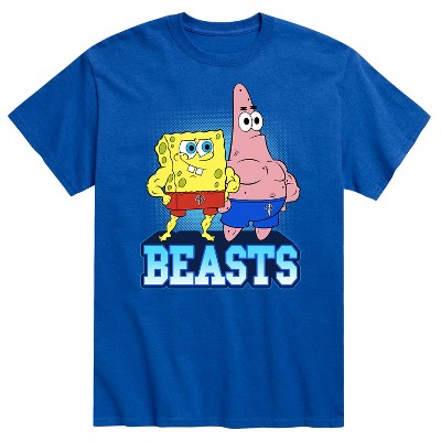 Men's - SpongeBob SquarePants - Beasts Buff Spongebob and Patrick Short Sleeve Graphic T-Shirt