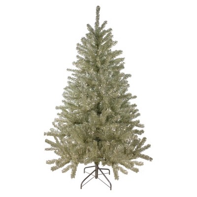 Northlight 6' Unlit Medium Platinum Tinsel Artificial Christmas Tree