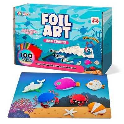 Playbees Foil Art Kit Sea Animals
