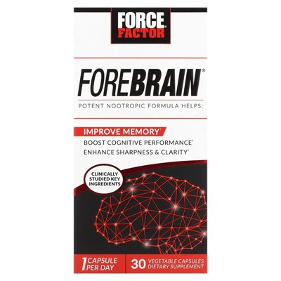 Force Factor Forebrain, 30 Vegetable Capsules