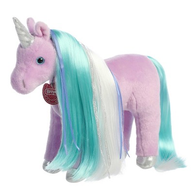 Aurora Medium Mane Event Twilight Unicorn Breyer Exquisite Stuffed Animal Purple 12"