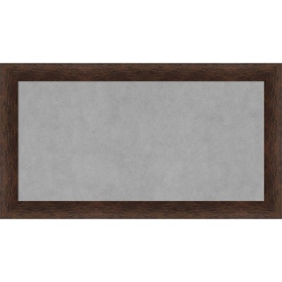 27"x15" Narrow Framed Magnetic Board Warm Walnut - Amanti Art: Real Wood, Wall-Mounted, Office & Home Decor
