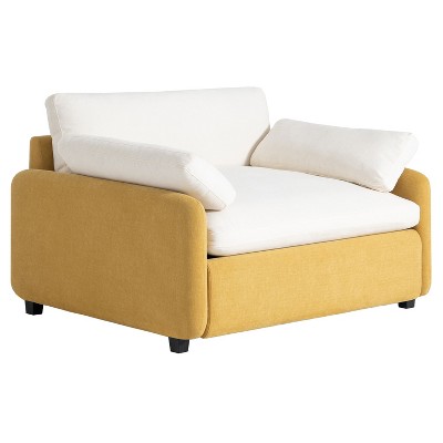 NicBex 50 Inch Chenille Single Sofa Chair with 2 Pillows for Living Room,Apartment,Office