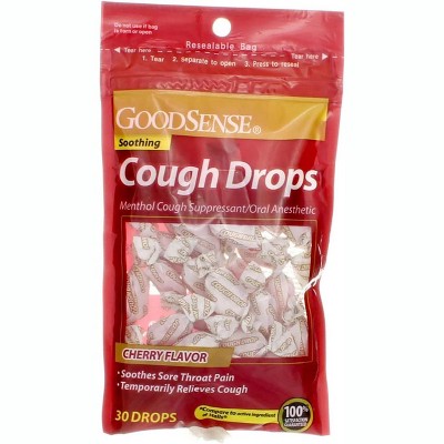 Good Sense Cough Drops Cherry Flavor, 30 Count