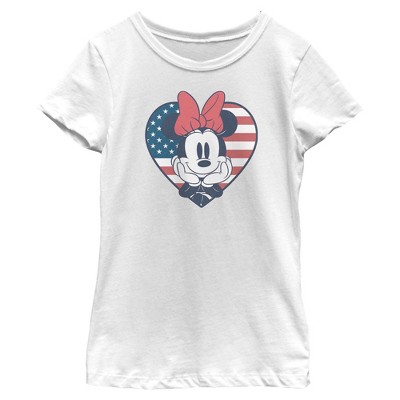 Girls Minnie Mouse American Sweetheart T Shirt