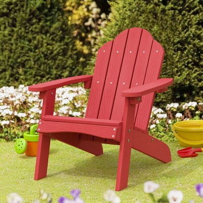 Arceso Kids HDPS Adirondack Chair, WeatherResistant, Low Maintenance, Easy to Assemble,for Fire Pit, Balcony, Backyard