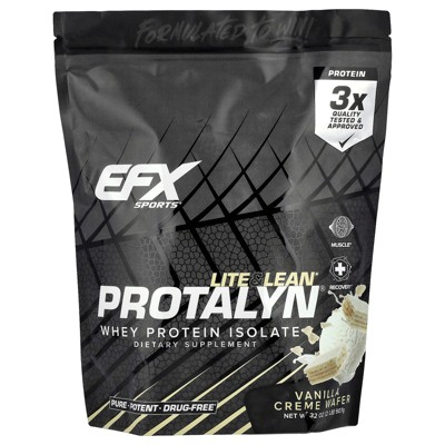 EFX Sports Protalyn® Whey Protein Isolate, Vanilla Creme Wafer, 2 lb (907 g)