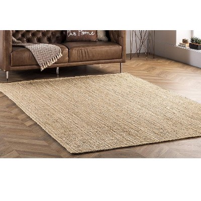 Home Mart Goods Natural Jute Hand-Woven Braided Area Rug