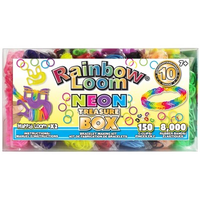 Rainbow Loom: Treasure Box Edition Bracelet Kit with Neon Rubber Bands, Ages 7+